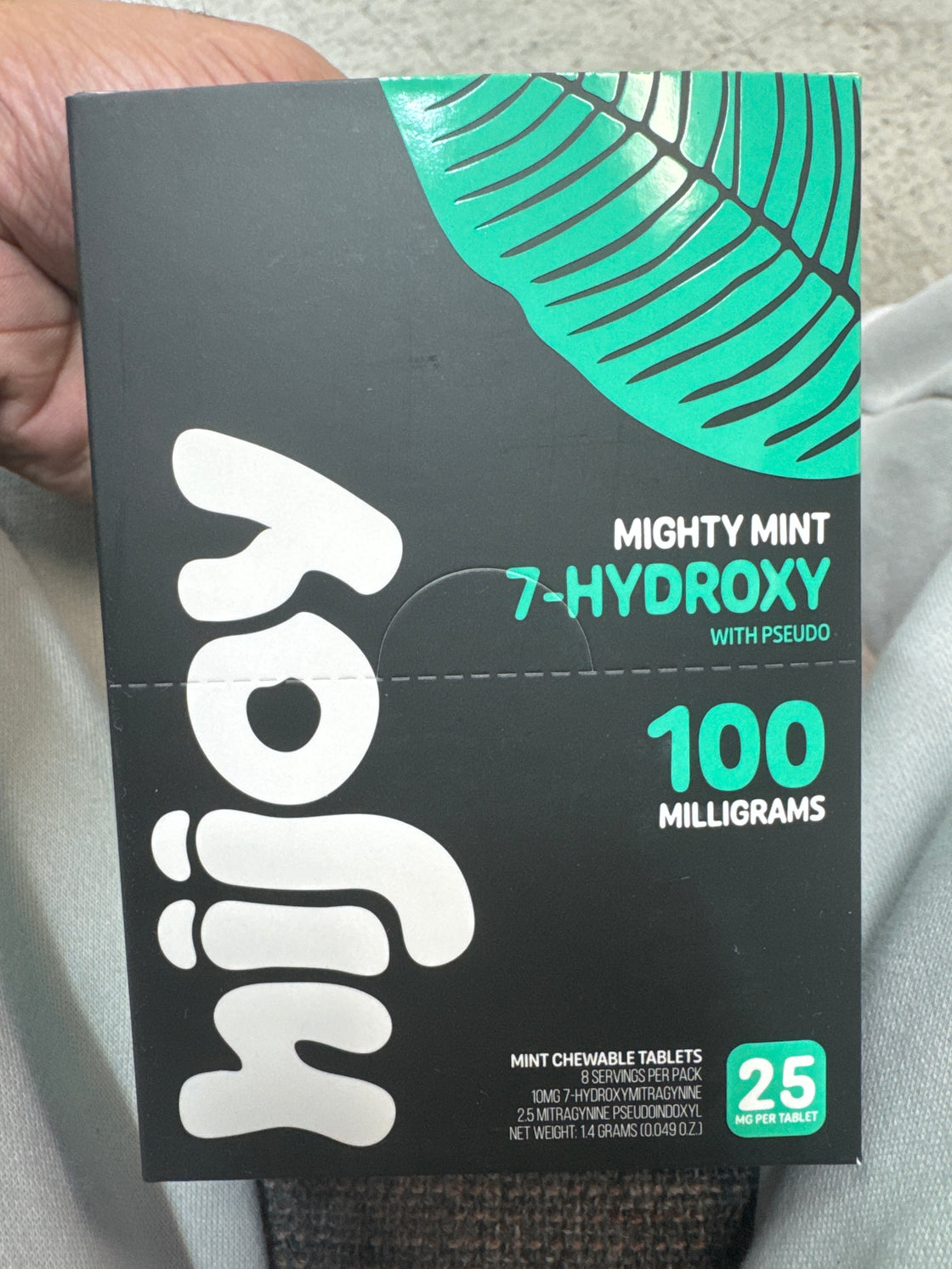 Hijoy Hydroxy Pseudo 25mg 4pk mighty mint