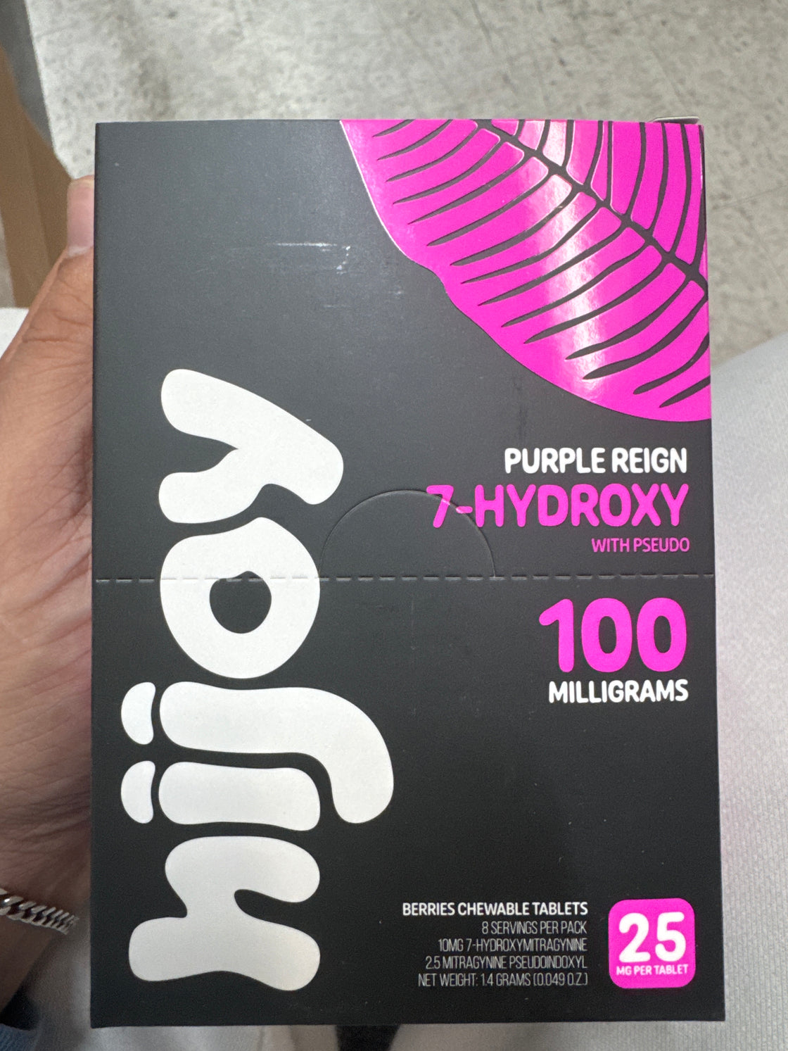 Hijoy Hydroxy Pseudo 25mg 4pk purple reign