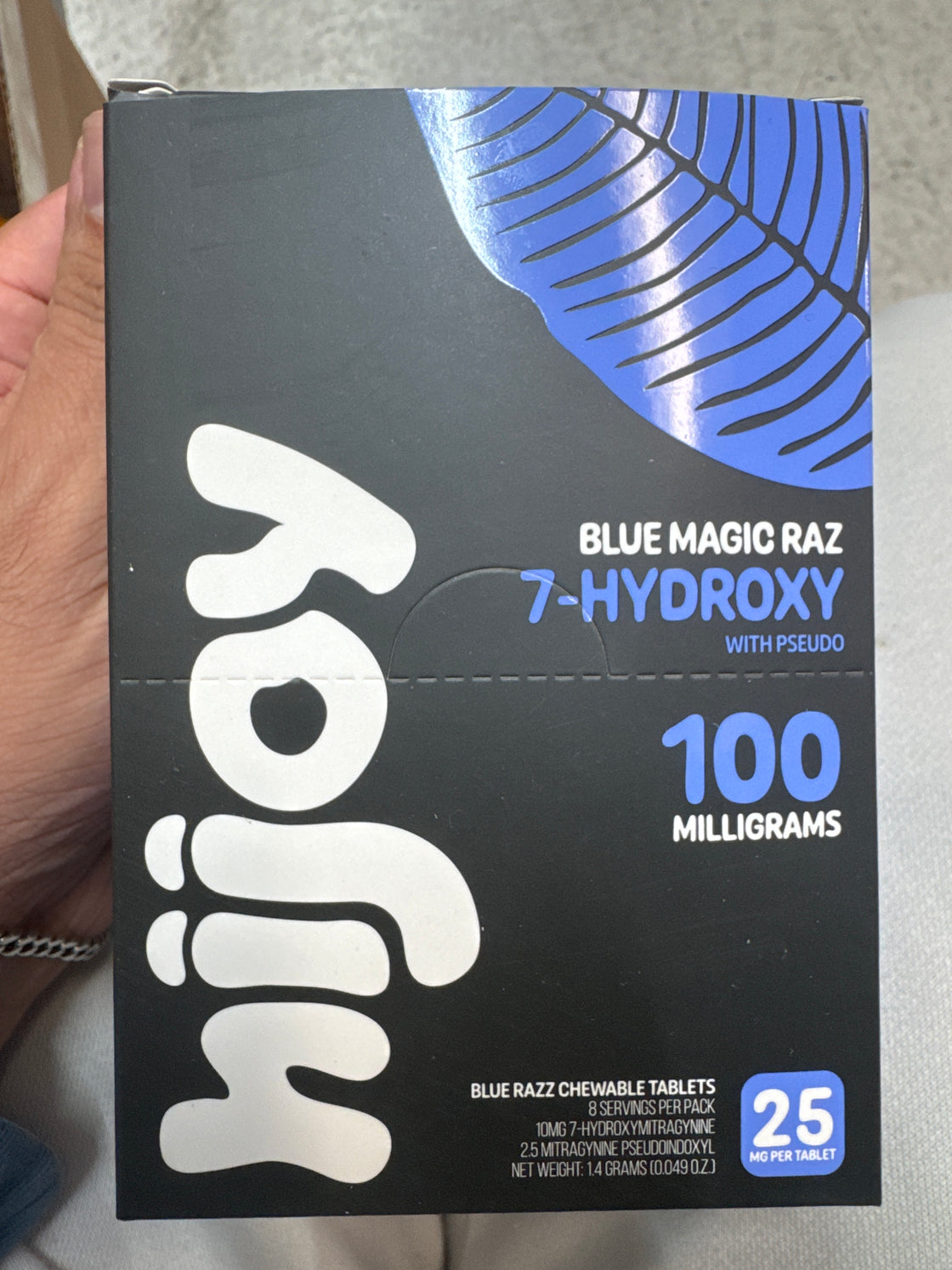 Hijoy Hydroxy Pseudo 25mg 4pk Blue Raz